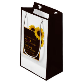 Bolsa De Regalo Pequeña Rústicos girasoles rurales - Boda floral