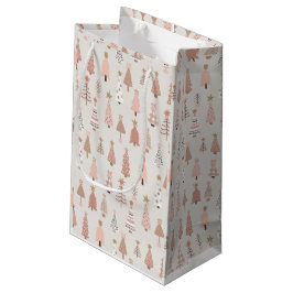 Bolsa De Regalo Pequeña Sac Cadeau Sapin Noël Rose Scandinave