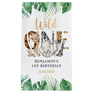 Bolsa De Regalo Pequeña Safari Wild One Birday Party Small Gift Bag