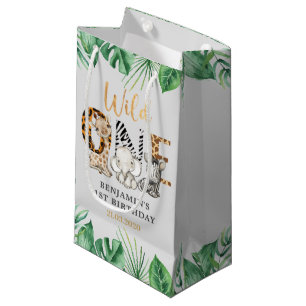 Bolsa De Regalo Pequeña Safari Wild One Birday Party Small Gift Bag