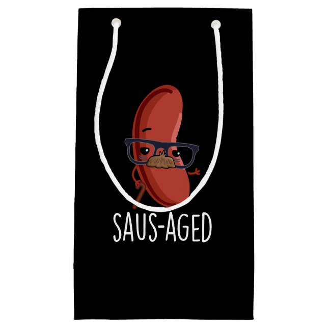 Bolsa De Regalo Pequeña Salchichas humildes de salchicha oscuro BG (Anverso)