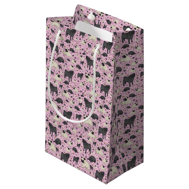 Bolsa De Regalo Pequeña Saltos en rosa (Angulo Anverso)