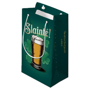 Bolsa De Regalo Pequeña ¡Salud! Pinta de cerveza del Día de San Patricio e