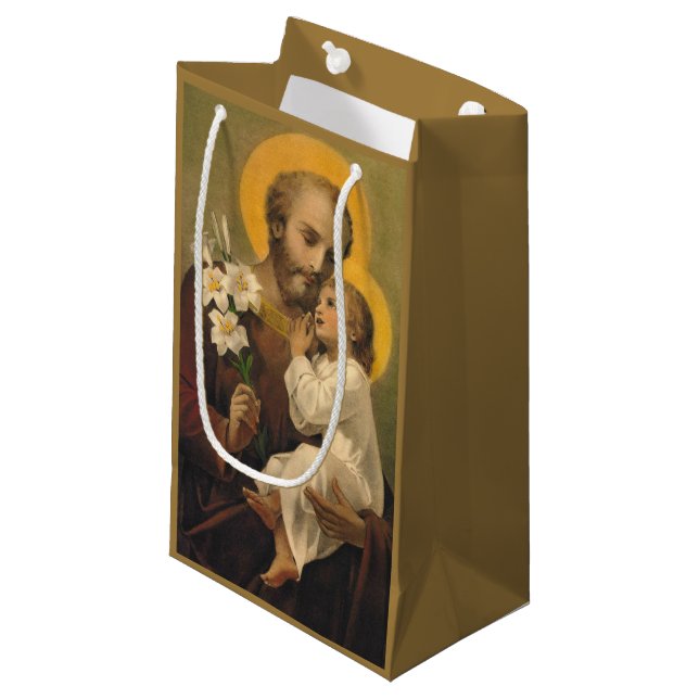 Bolsa De Regalo Pequeña San José y bebé Jesús (Angulo Anverso)
