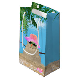 Bolsa De Regalo Pequeña Sandman ropical con hoja de palma