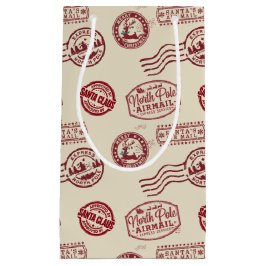 Bolsa De Regalo Pequeña Santa Claus Airmail Holiday