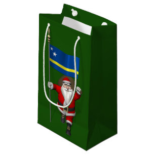 Bolsa De Regalo Pequeña Santa Claus Con El Firma De Curazao