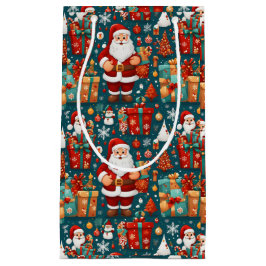 Bolsa De Regalo Pequeña Santa Delight festivo