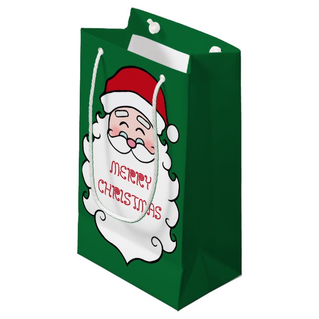 Bolsa De Regalo Pequeña Santa Navidades Green (Angulo Anverso)