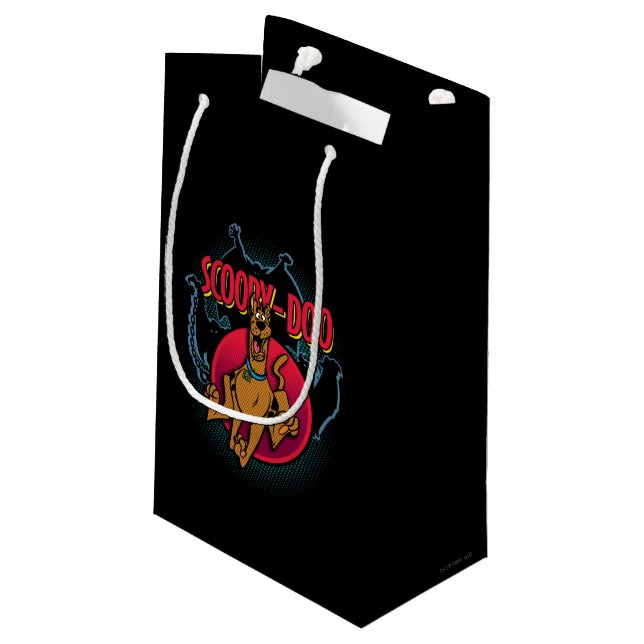 Bolsa De Regalo Pequeña Scooby-Doo Running From Ghosts Graphic (Angulo reverso)