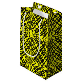 Bolsa De Regalo Pequeña Scribe simple | Tejido Espejo | Amarillo |