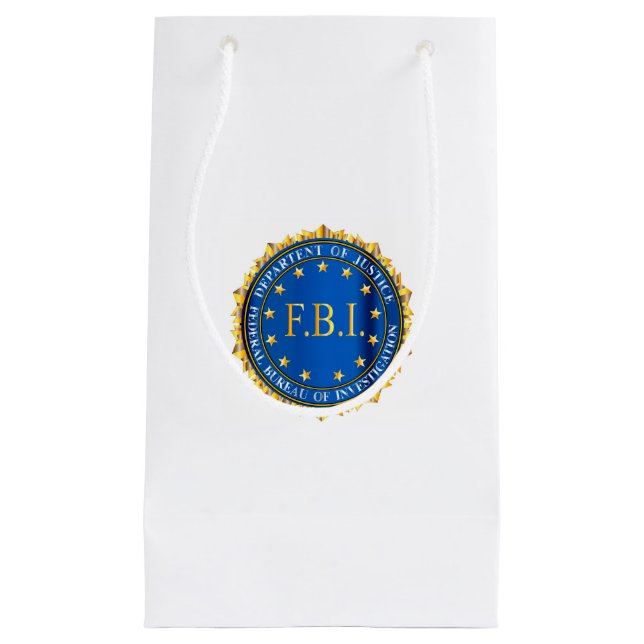 Bolsa De Regalo Pequeña Sello de Spoof del FBI (Anverso)