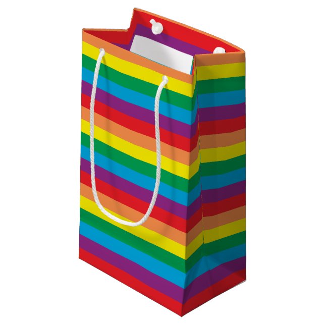 Bolsa De Regalo Pequeña Sencillamente patrón arco iris (Angulo Anverso)