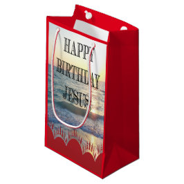 Bolsa De Regalo Pequeña Serene Sunset Over Ocean Happy Birday Jesus