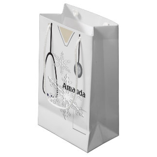 Bolsa De Regalo Pequeña SGB de copo de nieve blanco