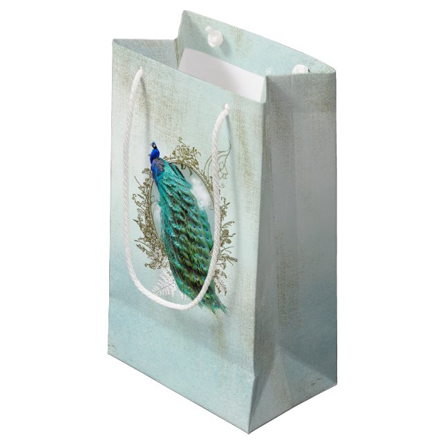 Bolsa De Regalo Pequeña Shaboise Turquis Peacock (Angulo Anverso)
