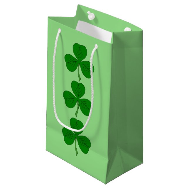 Bolsa De Regalo Pequeña Shamrock Trio (Angulo Anverso)