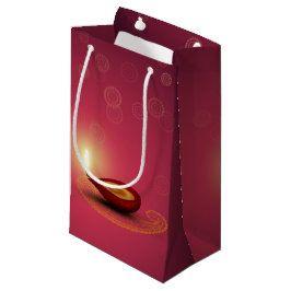 Bolsa de regalo pequeña Shiny Happy Diwali Diya