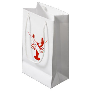 Bolsa De Regalo Pequeña Silueta de la zambullida de la langosta