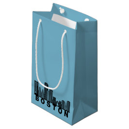 Bolsa De Regalo Pequeña Silueta del horizonte de Boston 