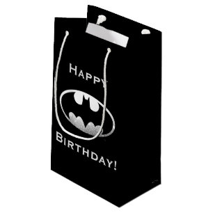 Bolsa De Regalo Pequeña Símbolo de Batman Logo Granulado