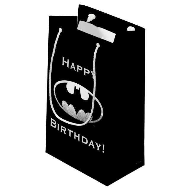 Bolsa De Regalo Pequeña Símbolo de Batman | Logotipo de grifo (Angulo reverso)