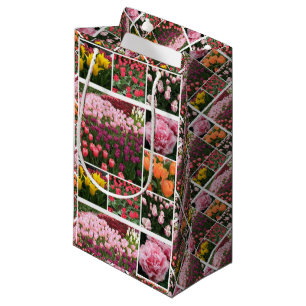 Bolsa De Regalo Pequeña Skagit Valley, tulipanes WA de vuelta