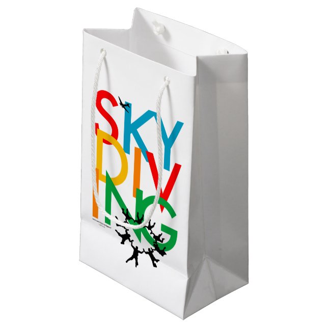 Bolsa De Regalo Pequeña Skydiving (Angulo Anverso)