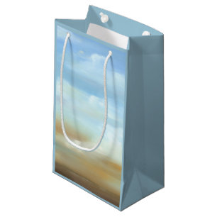 Bolsa De Regalo Pequeña Skyscape hermoso con las nubes mullidas