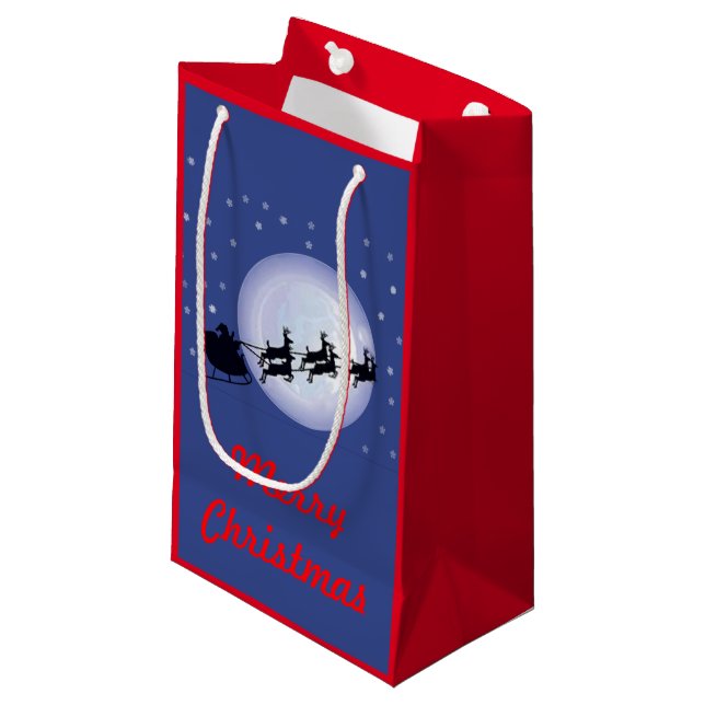 Bolsa De Regalo Pequeña Sleigh Ride (Angulo Anverso)