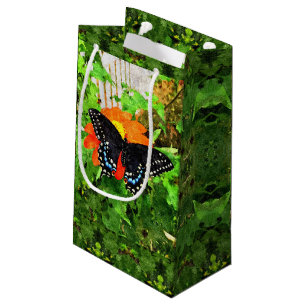 Bolsa De Regalo Pequeña Sm Gift Bag Swallowtail en el girasol mexicano