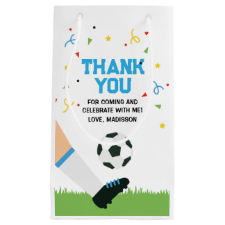 Bolsa De Regalo Pequeña Small Gift Bag Soccer Sport Birthday 