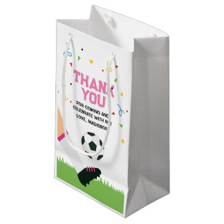 Bolsa De Regalo Pequeña Small Gift Bag Soccer Sport Birthday 