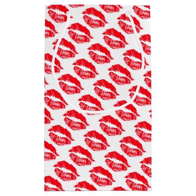 Bolsa De Regalo Pequeña Smooches rojos (Reverso)