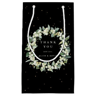 Bolsa De Regalo Pequeña Snowberry+Eucalyptus Navidades/Holiday Gracias
