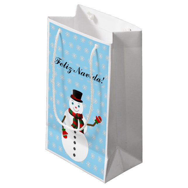 Bolsa De Regalo Pequeña snowman (Angulo Anverso)