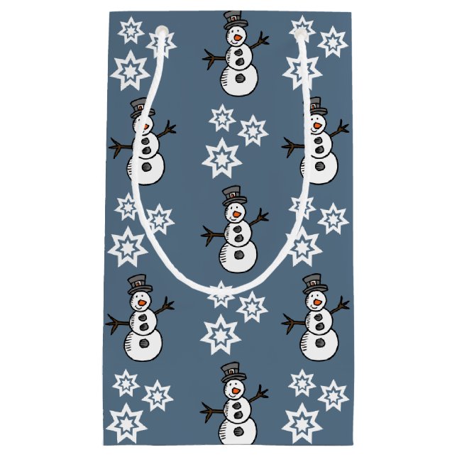 Bolsa De Regalo Pequeña Snowman (Anverso)
