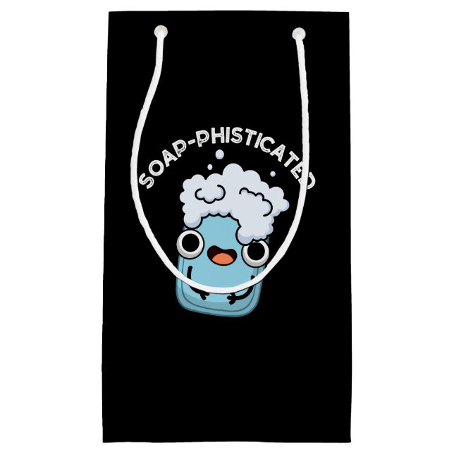 Bolsa De Regalo Pequeña Soap Funny Soap Pun Dark BG (Anverso)