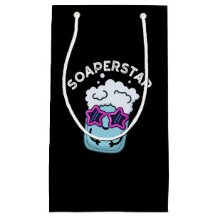 Bolsa De Regalo Pequeña Soaperstar Funny Soap Pun Dark BG