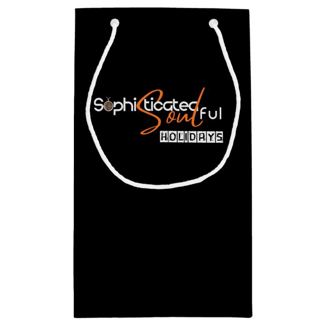 Bolsa De Regalo Pequeña Sophisticated Soulful Holidays (Reverso)
