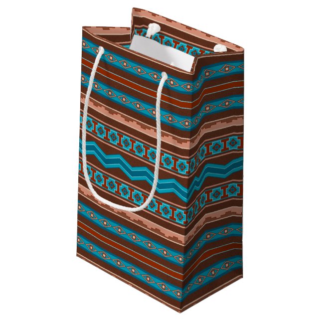 Bolsa De Regalo Pequeña Southwest Style Geometric Cameron Gorge Design (Angulo reverso)