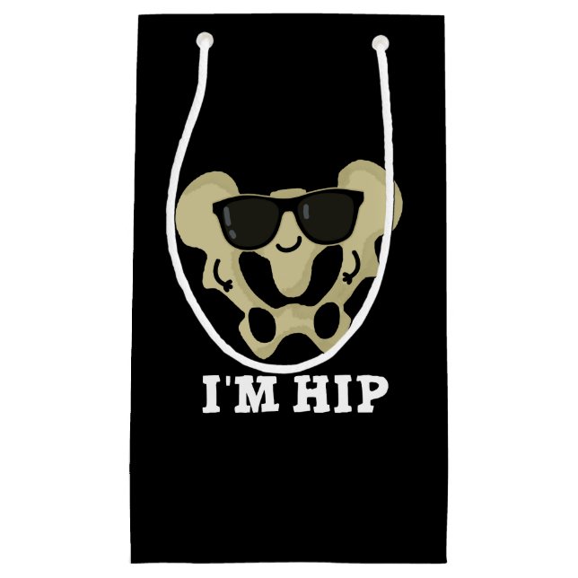 Bolsa De Regalo Pequeña Soy Hip Funny Hipbone Anatomy Pun Dark BG (Anverso)