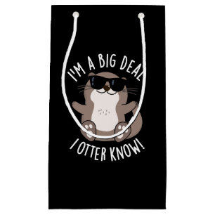Bolsa De Regalo Pequeña Soy Un Gran Negocio Debo Saber Animal Pun Fondo Os