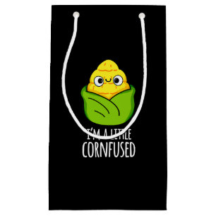 Bolsa De Regalo Pequeña Soy un poco confuso de Corn Pun Dark BG