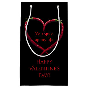 Bolsa De Regalo Pequeña Spicy Chili Pepper Heart