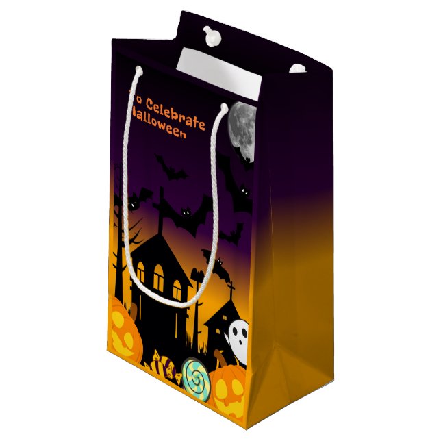 Bolsa De Regalo Pequeña Spooky Halloween Night Gift Bag (Angulo Anverso)