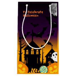 Bolsa De Regalo Pequeña Spooky Halloween Night Gift Bag