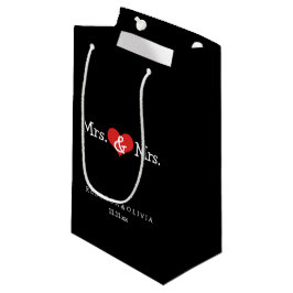 Bolsa De Regalo Pequeña Sra. y Sra. Two Brides Boda Personalizable