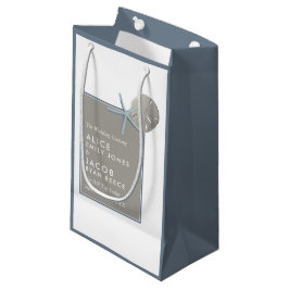 Bolsa De Regalo Pequeña Starfish and Sand Dollar - Boda en la playa