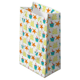 Bolsa De Regalo Pequeña Starfish Sandcastle Beach Pail Summer Vacation Fun